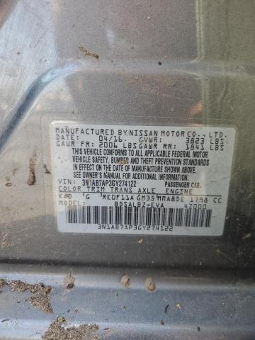 3N1AB7AP3GY274122 Nissan 2016