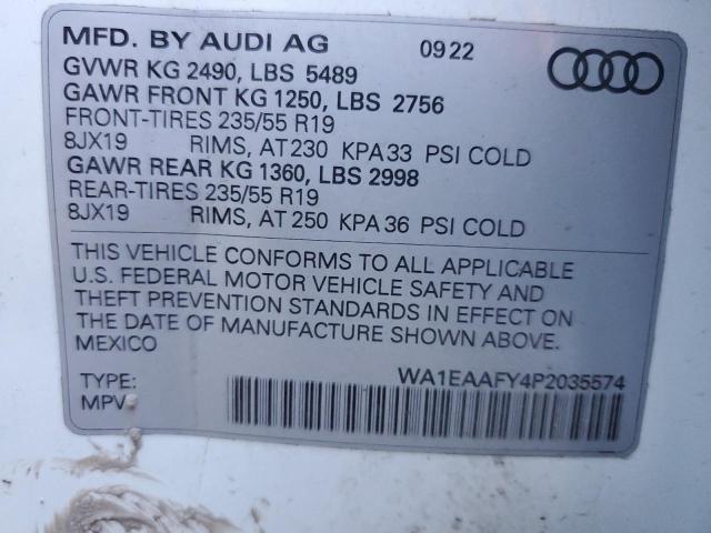 WA1EAAFY4P2035574 Audi Q5 PREMIUM