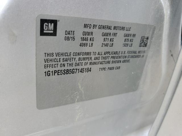 1G1PE5SB5G7145184 Chevrolet CRUZE LIMI