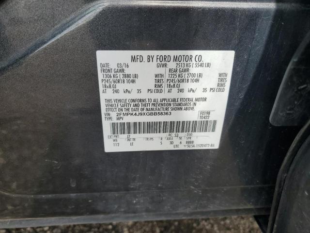2FMPK4J9XGBB58363 Ford EDGE SEL