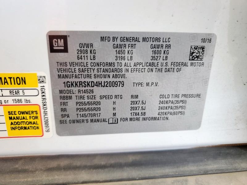 1GKKRSKD4HJ200979 GMC llt - sidi: spark ignited direct injection, 60 degrees, alum