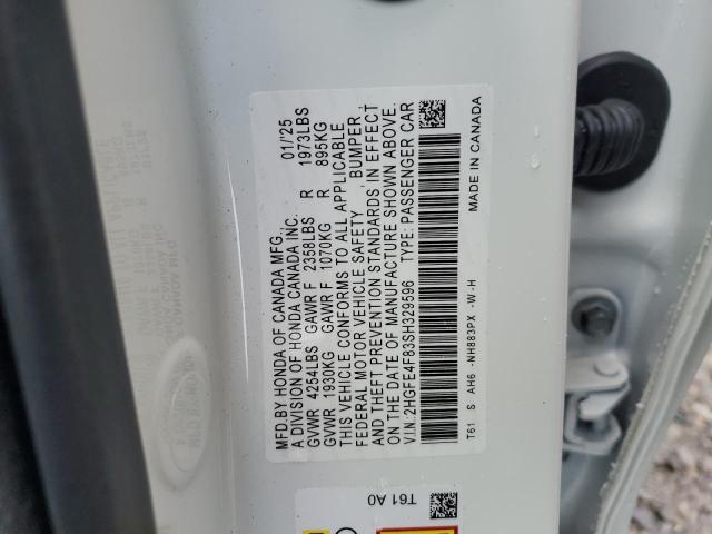 2HGFE4F83SH329596 Honda lfc3
