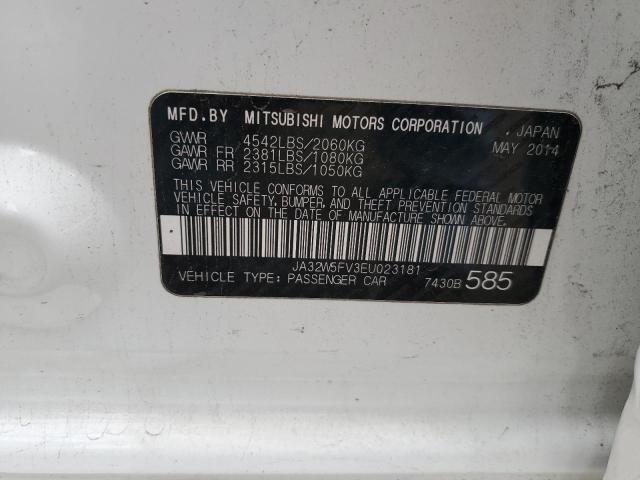 JA32W5FV3EU023181 Mitsubishi LANCER EVOLUTION