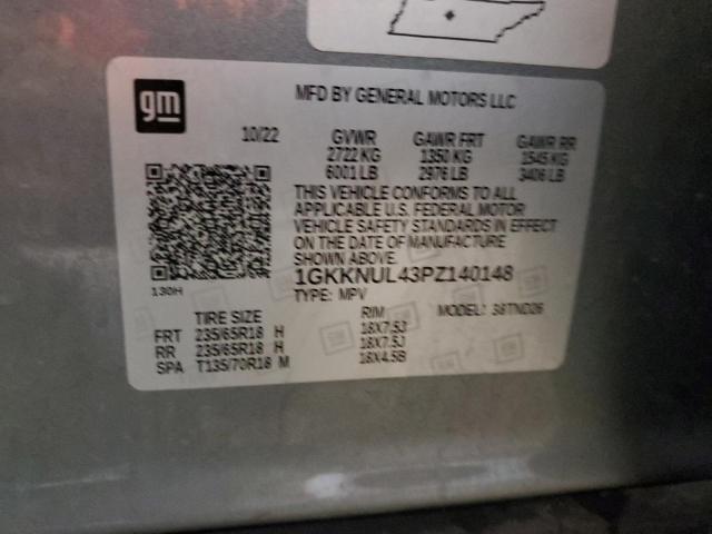 1GKKNUL43PZ140148 GMC ACADIA SLT