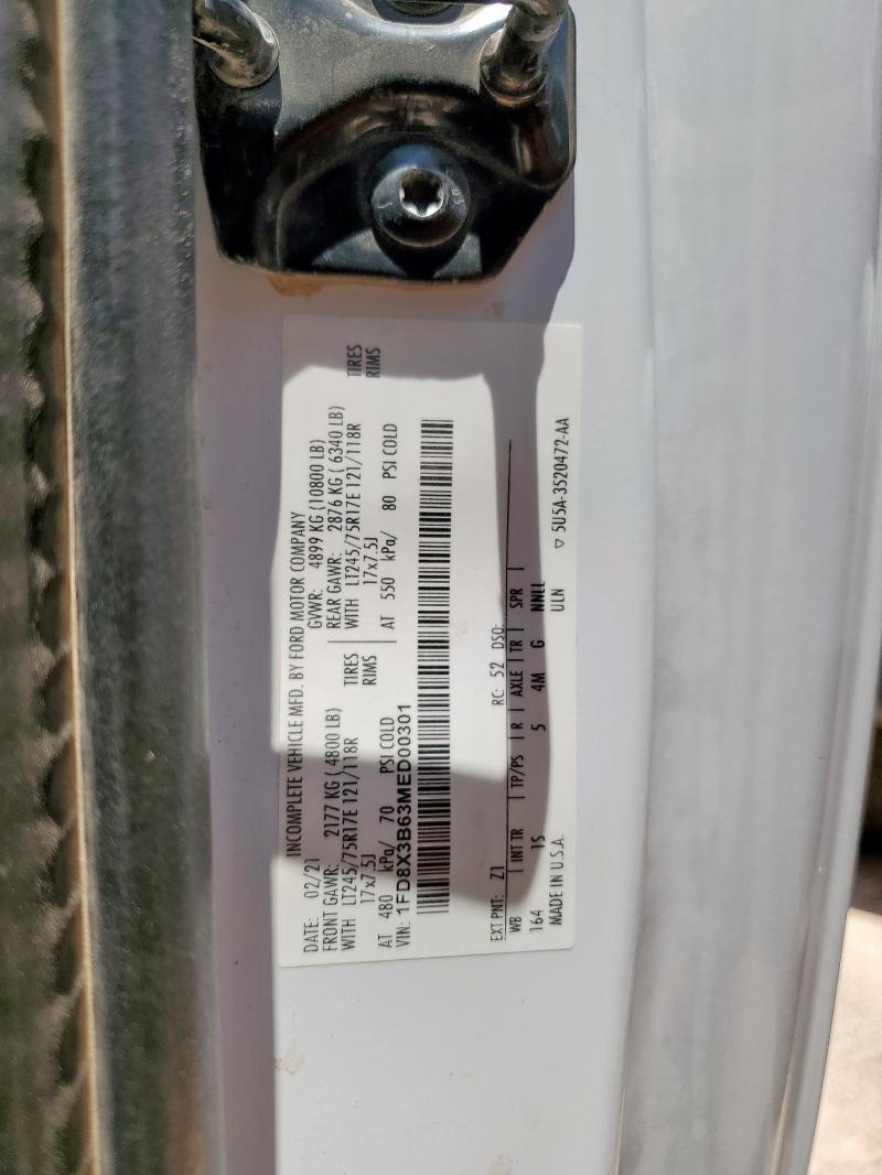1FD8X3B63MED00301 Ford 2021