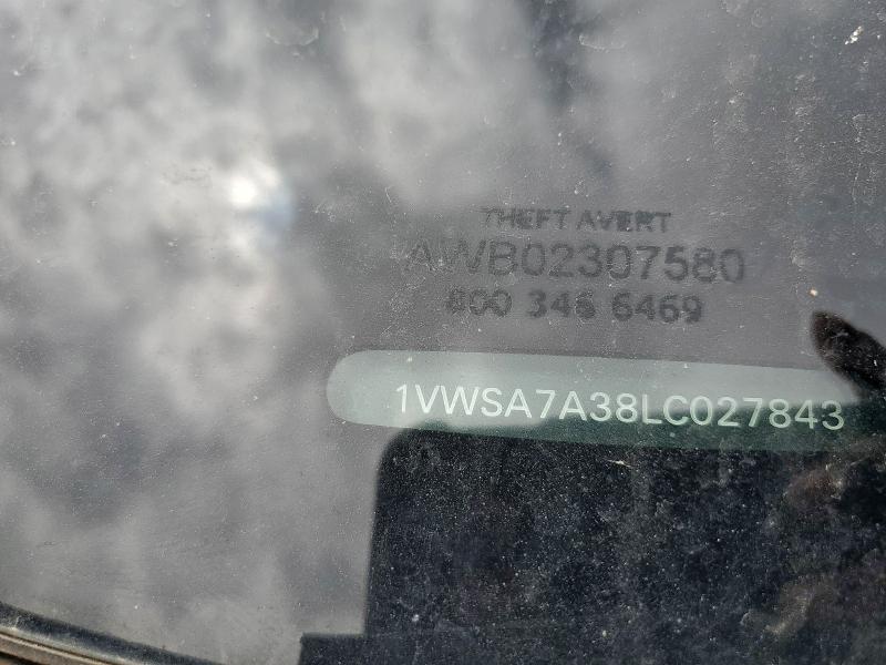 1VWSA7A38LC027843 Volkswagen Passat