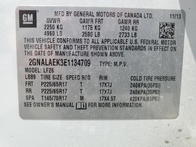 2GNALAEK3E1134709 Chevrolet lea - flex fuel (gas/alc), aluminum, high output