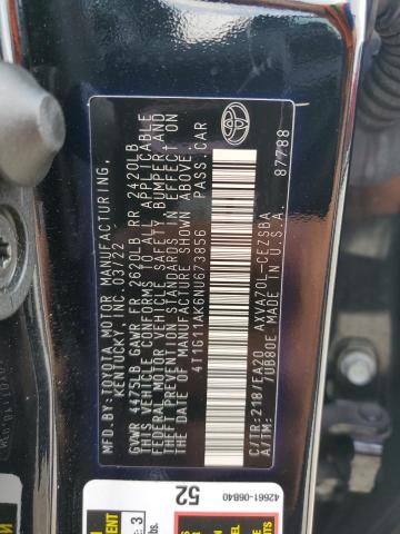 4T1G11AK6NU673856 Toyota CAMRY SE