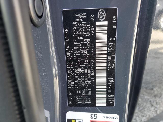 4T1DAACK4SU142716 Toyota a25a-fxs