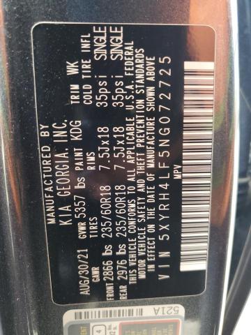 5XYRH4LF5NG072725 KIA t-gdi theta-iii