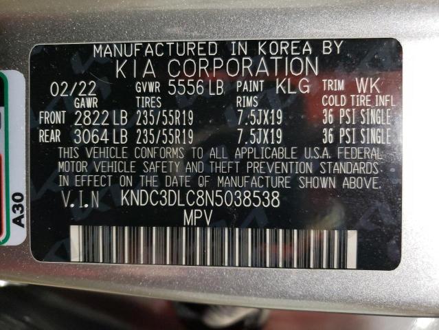 KNDC3DLC8N5038538 KIA EV6