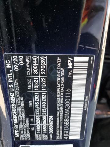 4JGFD6BB0MA300116 Mercedes-Benz m256