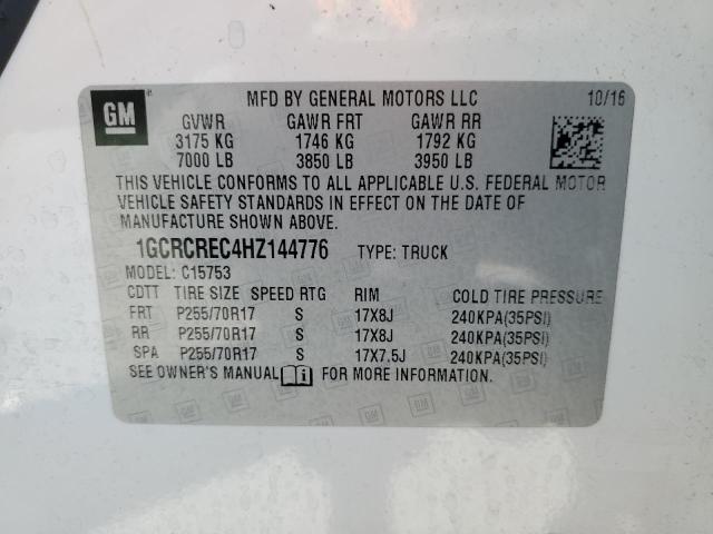 1GCRCREC4HZ144776 Chevrolet l83 - sidi: spark ignited direct injection, vvt: variable valve timing, afm, e85 max, alum