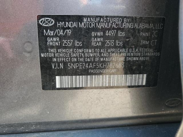 5NPE24AF5KH782683 Hyundai SONATA SE