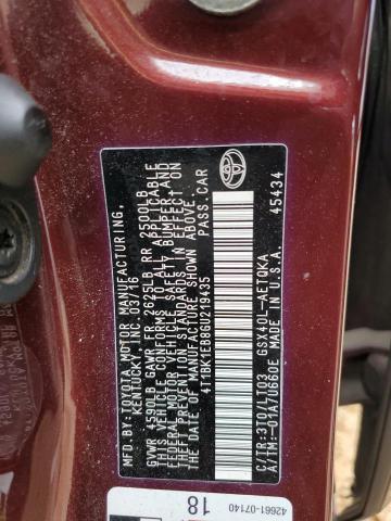 4T1BK1EB8GU219435 Toyota 2gr-fe