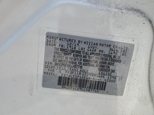 3N1CP5CV9LL487710 Nissan KICKS SV