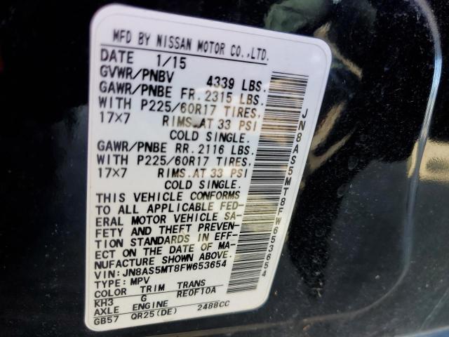 JN8AS5MT8FW653654 Nissan 2015