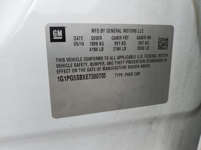1G1PG5SBXE7380705 Chevrolet CRUZE LTZ