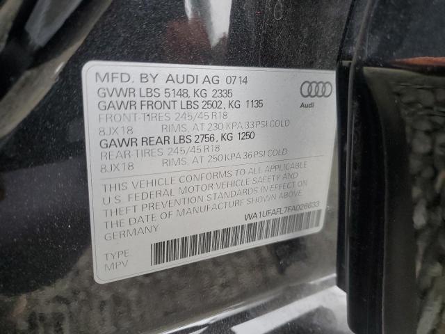 WA1UFAFL7FA026633 Audi flex fuel capable engine