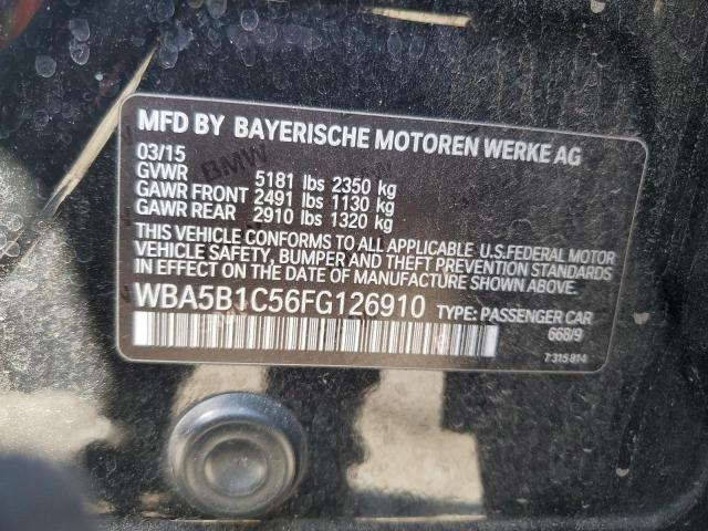 WBA5B1C56FG126910 BMW 2015