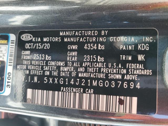 5XXG14J21MG037694 KIA K5 LXS