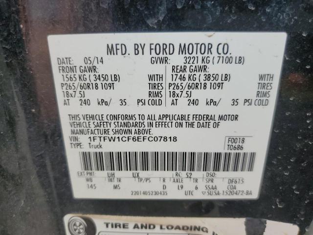 1FTFW1CF6EFC07818 Ford 2014