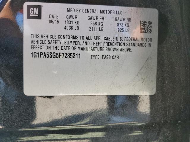 1G1PA5SG5F7285211 Chevrolet lwe