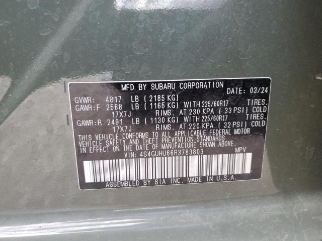 4S4GUHU66R3783803 Subaru na