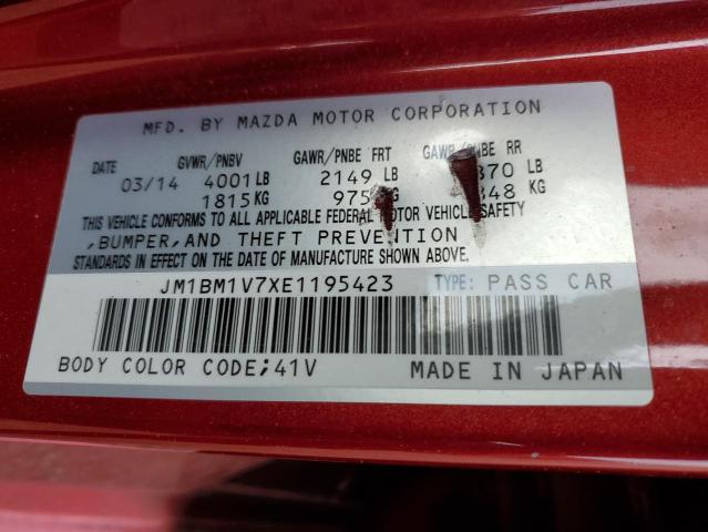 JM1BM1V7XE1195423 Mazda 3 TOURING