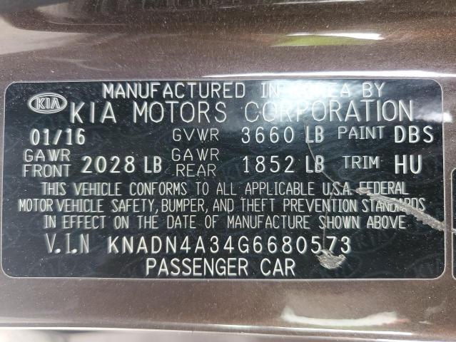 KNADN4A34G6680573 KIA gamma