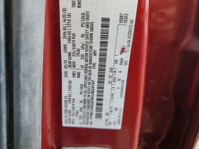 1FMCU0GD5KUB24167 Ford ESCAPE SE