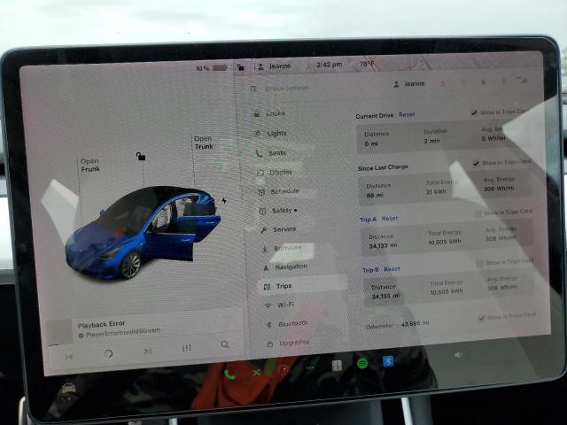 5YJ3E1EB4KF195443 Tesla MODEL 3