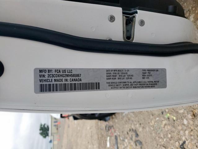 2C3CDXHG2MH565867 Dodge 2021