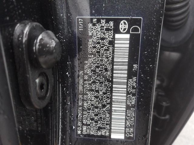 JTDBVRBD7HA003661 Toyota 4jm