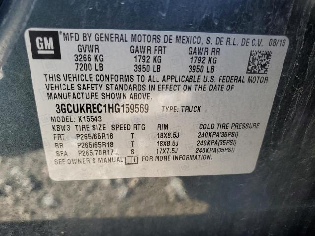 3GCUKREC1HG159569 Chevrolet l83 - sidi: spark ignited direct injection, vvt: variable valve timing, afm, e85 max, alum