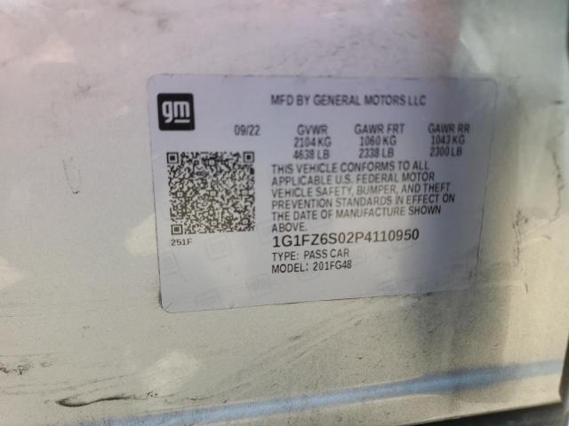 1G1FZ6S02P4110950 Chevrolet 2023