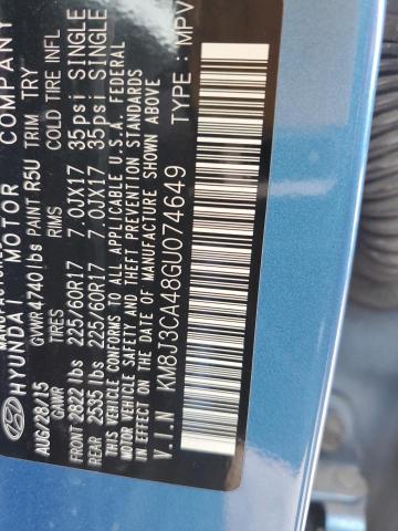 KM8J3CA48GU074649 Hyundai TUCSON LIM