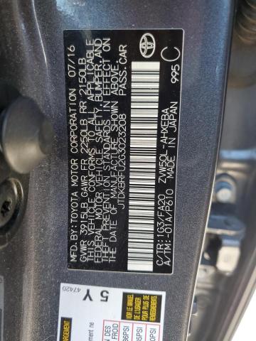 JTDKBRFU2G3023208 Toyota Prius