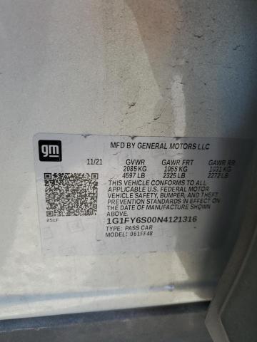 1G1FY6S00N4121316 Chevrolet 2022