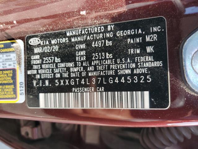 5XXGT4L37LG445325 KIA Optima Lx