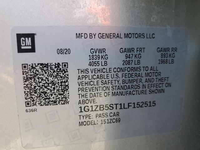 1G1ZB5ST1LF152515 Chevrolet lfv - direct injection, variable valve timing, gen 1