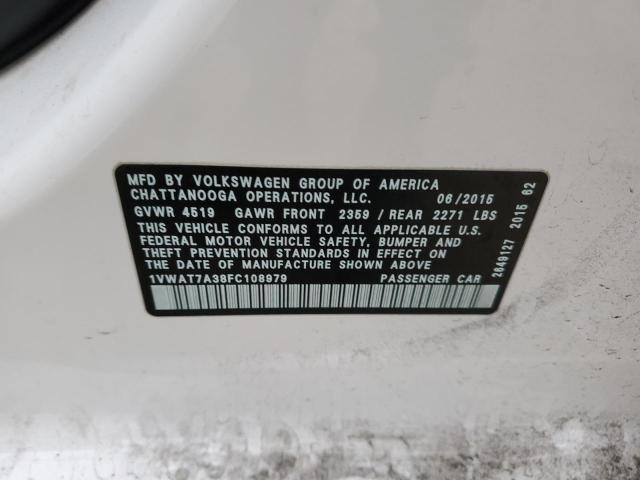 1VWAT7A38FC108979 Volkswagen Passat
