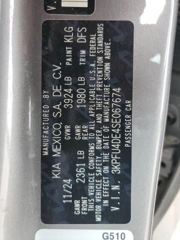 3KPFU4DE4SE067674 KIA k4