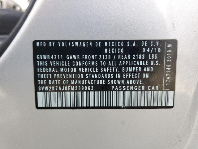 3VW2K7AJ0FM339962 Volkswagen Jetta