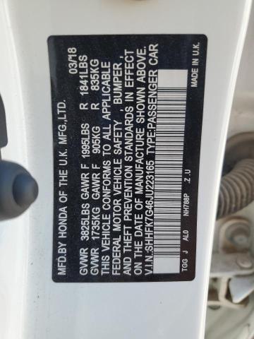 SHHFK7G46JU223165 Honda l15ba