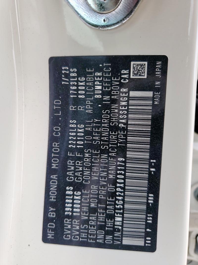 JHMFL5G42PX003179 Honda Civic Type