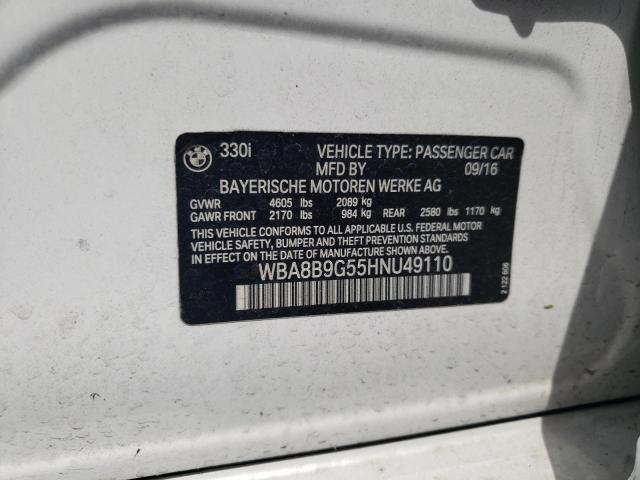 WBA8B9G55HNU49110 BMW 330I