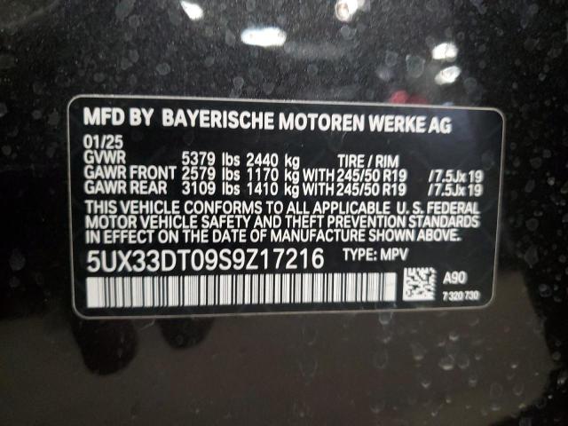 5UX33DT09S9Z17216 BMW X4 Xdrive3