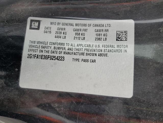 2G1FA1E36F9254223 Chevrolet lfx