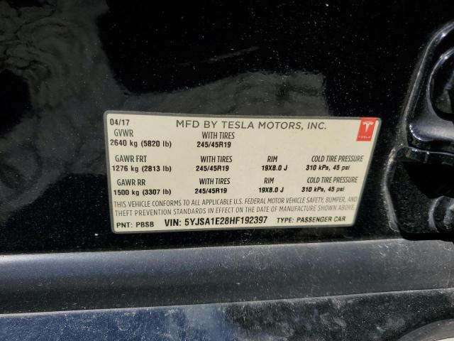 5YJSA1E28HF192397 Tesla MODEL S